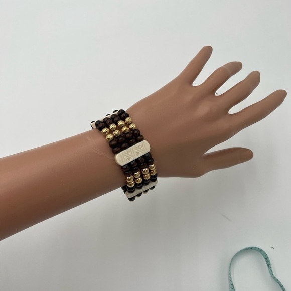 Multi-Layer Beaded Stretchable Statement Bracelets NWT - Picture 7 of 10